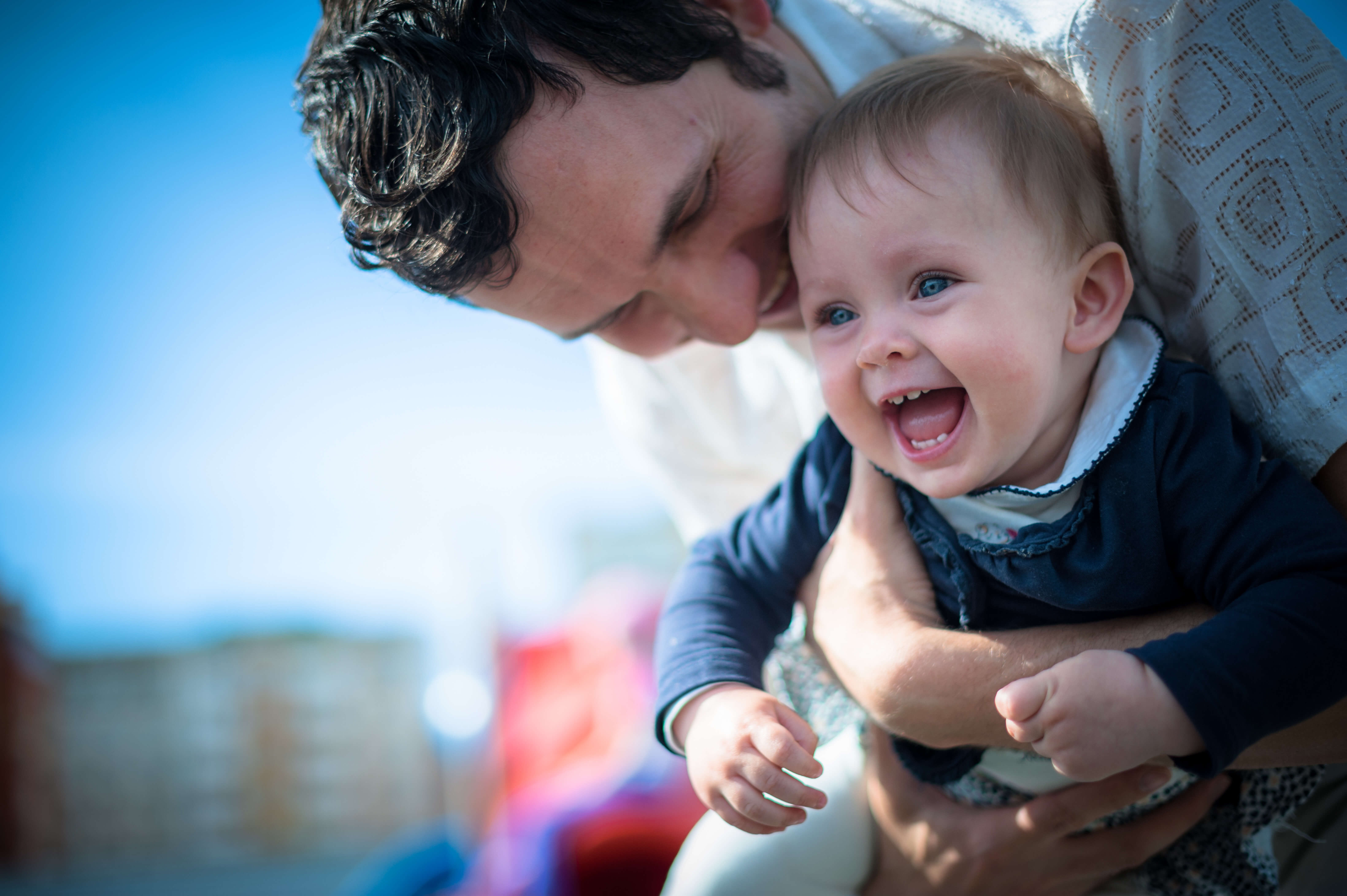 Modify Child Support the right way by going through the court system - Protect yourself from being in contempt by filing for modification if your financial circumstances change. Father with young child enjoying himself