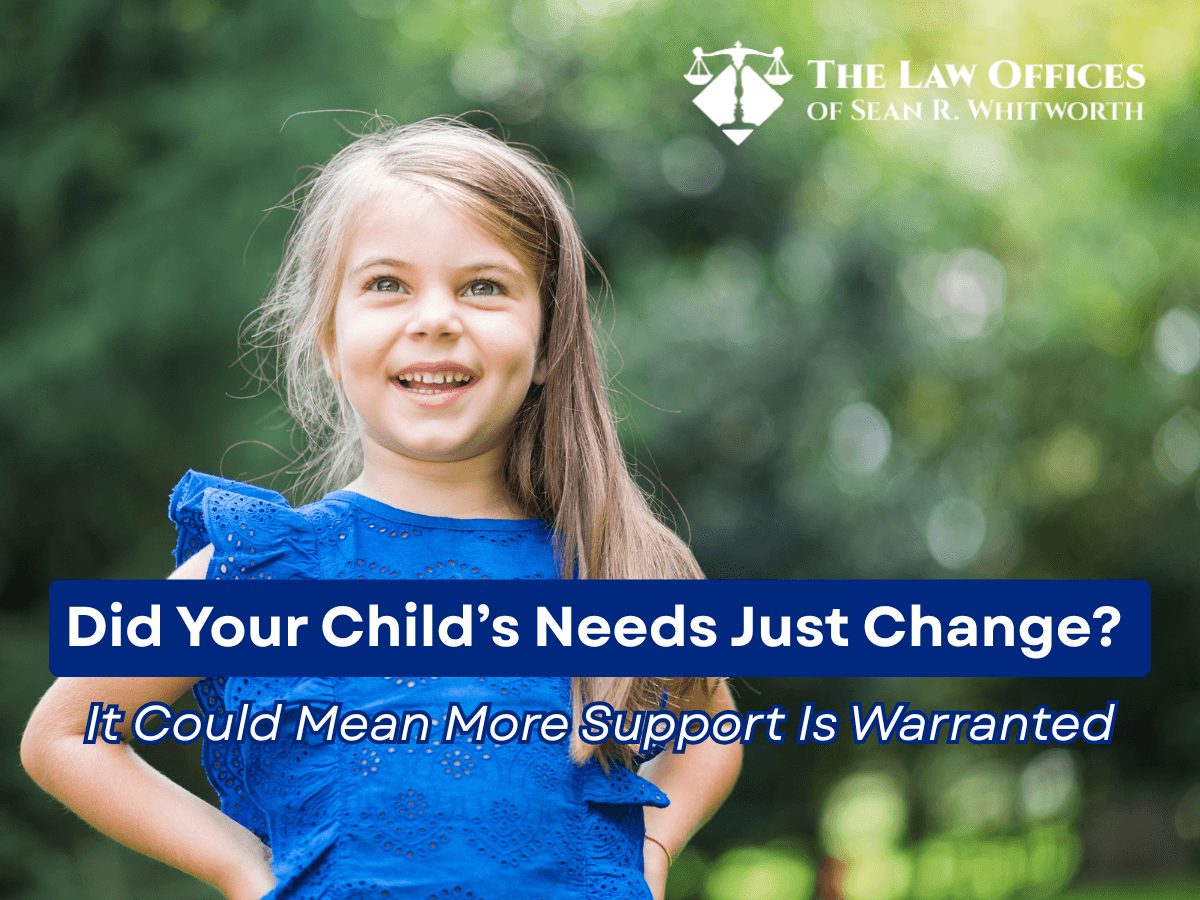 Did Your Child’s Needs Just Change explains by Sean Whitworth